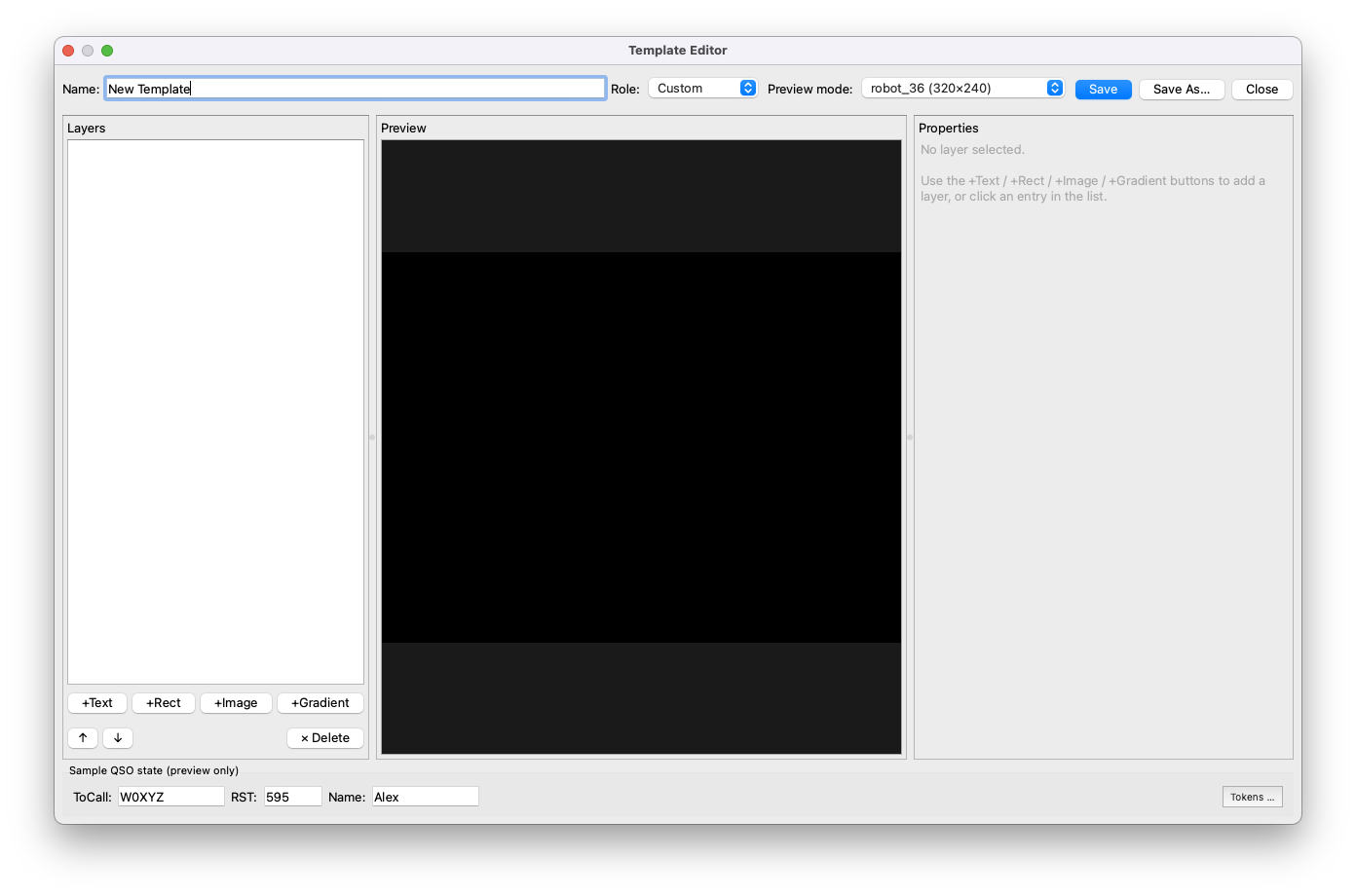 Template Editor